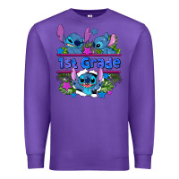 Purple preview flower stitch 1st grade Premium Sweatshirt - AdoDesignShop