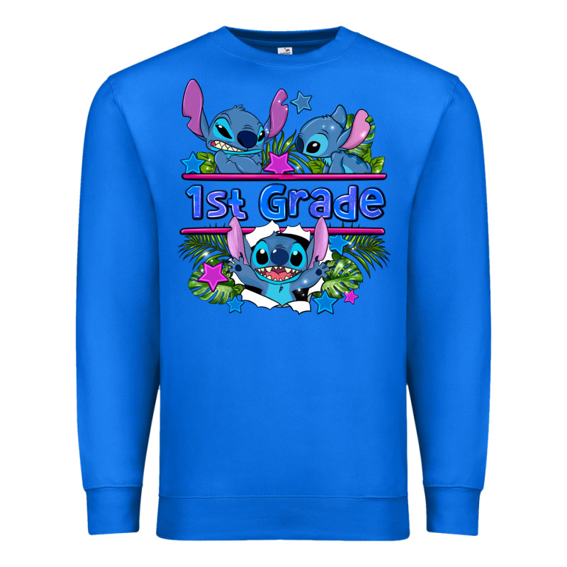 Preview Flower Stitch 1st Grade Premium Sweatshirt by AdoDesignShop | Teevron