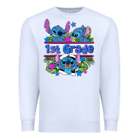 White preview flower stitch 1st grade Premium Sweatshirt - AdoDesignShop