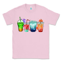 Bubblegum Pink tea junkie coffee cups Classic Tee - Zillion Design Studio
