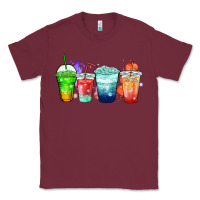 Burgundy tea junkie coffee cups Classic Tee - Zillion Design Studio