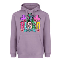 Lavender Easter Day He is risen indeed Heavyweight Hoodie - OliviaCreatesArt