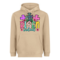 Mushroom Easter Day He is risen indeed Heavyweight Hoodie - OliviaCreatesArt