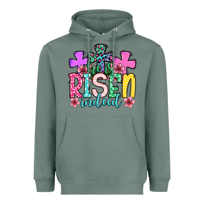 Easter Day He Is Risen Indeed Heavyweight Hoodie by OliviaCreatesArt | Teevron