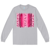 Moon Dust Breast Cancer Brushstrokes Long Sleeve Tee - RanaPortraitStore