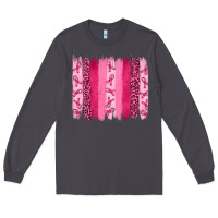 Smoke Breast Cancer Brushstrokes Long Sleeve Tee - RanaPortraitStore