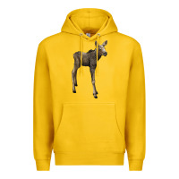 Lemon moose fawn deer Premium Hoodie - LillyAllenDesigns