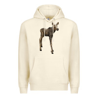 Sandshell moose fawn deer Premium Hoodie - LillyAllenDesigns