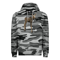 Slate Camo moose fawn deer Premium Hoodie - LillyAllenDesigns