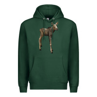 Sports Green moose fawn deer Premium Hoodie - LillyAllenDesigns