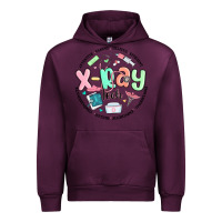 Mauve Wine x ray tech Urban Hoodie - MaliasSmallBusiness