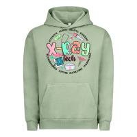Pigment Oil Green x ray tech Urban Hoodie - MaliasSmallBusiness