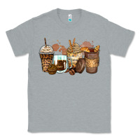 Heather Grey leopard coffee cups Classic Tee - Zillion Design Studio