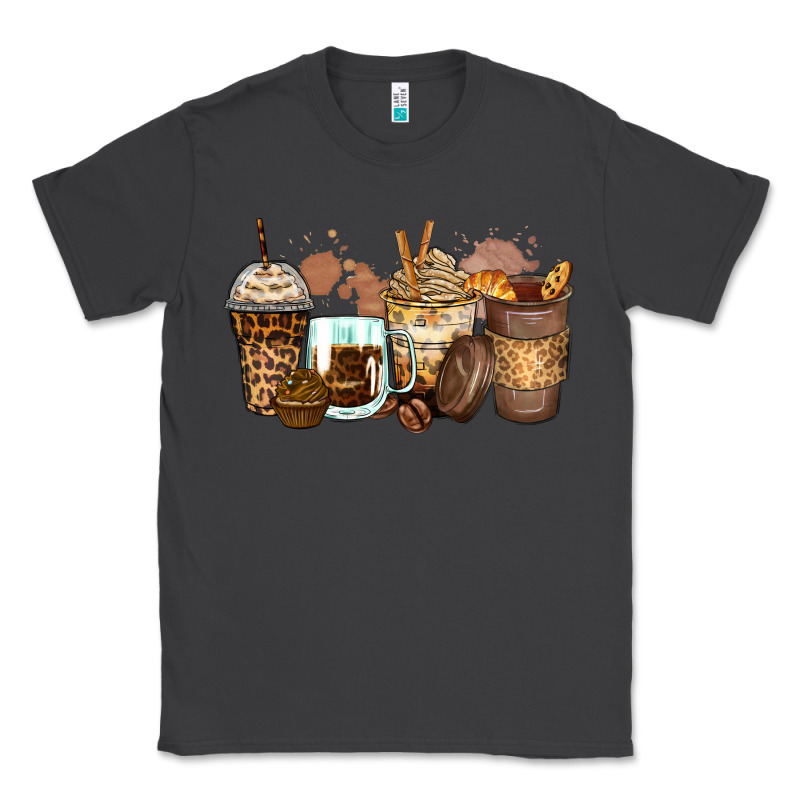 Leopard Coffee Cups Classic Tee by Zillion Design Studio | Teevron
