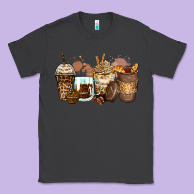 Classic Tee leopard coffee cups