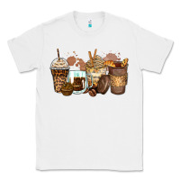 White leopard coffee cups Classic Tee - Zillion Design Studio