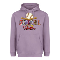 Lavender baseball is my valentine Heavyweight Hoodie - RacoonDesign