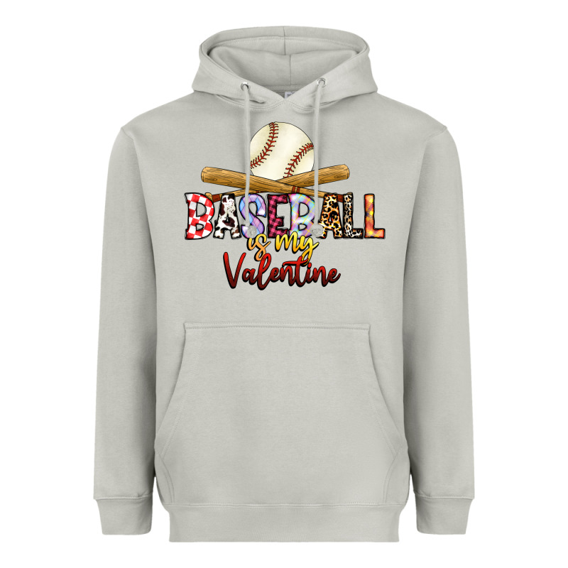 Baseball Is My Valentine Heavyweight Hoodie by RacoonDesign | Teevron