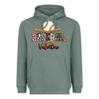 Sage baseball is my valentine Heavyweight Hoodie - RacoonDesign