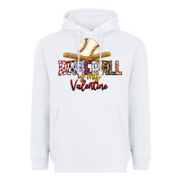 White baseball is my valentine Heavyweight Hoodie - RacoonDesign
