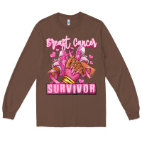 Chestnut Breast Cancer survivor afro girl sneakers Long Sleeve Tee - RanaPortraitStore