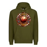 Army Green Western Firefighter Symbol Premium Hoodie - RanaPortraitStore