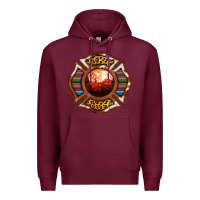 Burgundy Western Firefighter Symbol Premium Hoodie - RanaPortraitStore