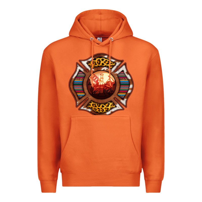 Western Firefighter Symbol Premium Hoodie by RanaPortraitStore | Teevron