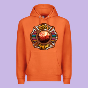 Western Firefighter Symbol Premium Hoodie Designed By Ranaportraitstore