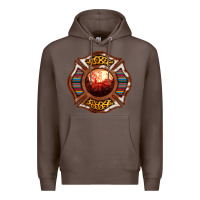 Coffee Western Firefighter Symbol Premium Hoodie - RanaPortraitStore