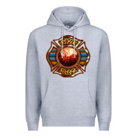 Heather Grey Western Firefighter Symbol Premium Hoodie - RanaPortraitStore