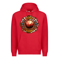 Red Western Firefighter Symbol Premium Hoodie - RanaPortraitStore