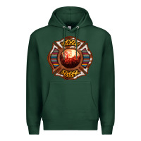 Sports Green Western Firefighter Symbol Premium Hoodie - RanaPortraitStore