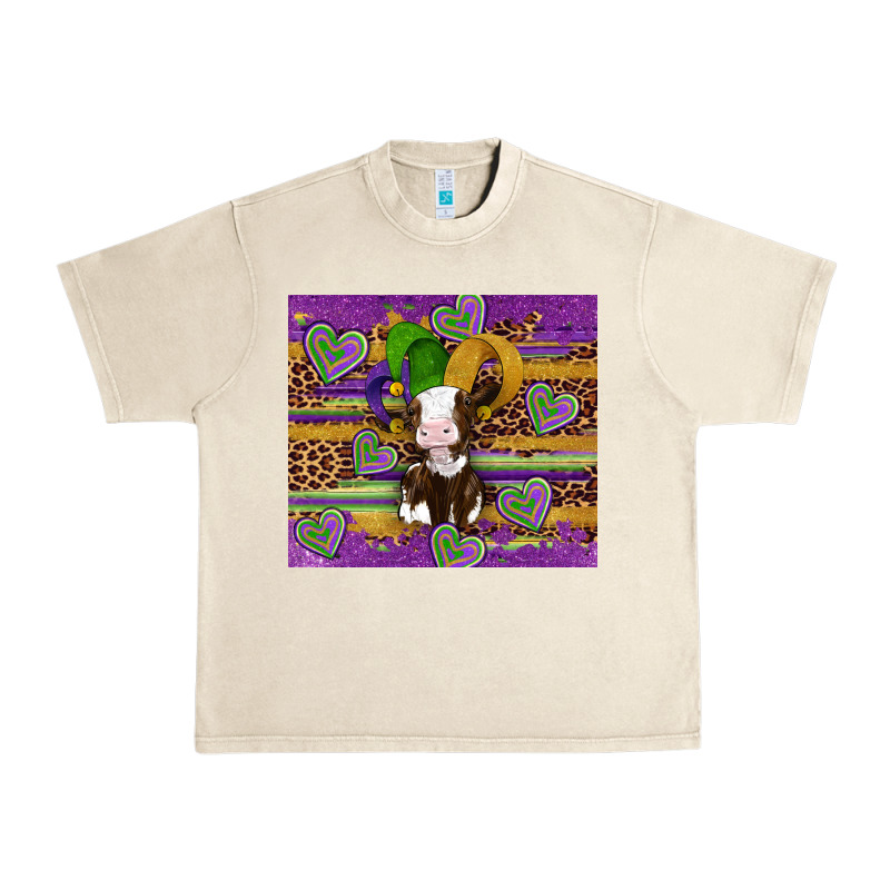 Mardi Gras Cow Urban Heavy Tee by Artiststas | Teevron