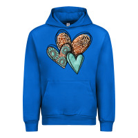 Cobalt western love hearts Urban Hoodie - MaliasSmallBusiness