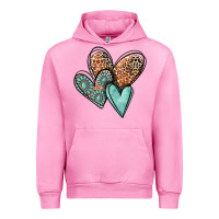 Fuchsia Pink western love hearts Urban Hoodie - MaliasSmallBusiness