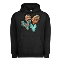 Pigment Black western love hearts Urban Hoodie - MaliasSmallBusiness