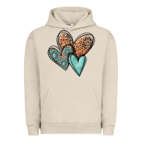 Pigment French Oak western love hearts Urban Hoodie - MaliasSmallBusiness