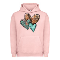 Pigment Salmon western love hearts Urban Hoodie - MaliasSmallBusiness