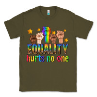 Army Green equality hurts no one with fists Classic Tee - texasbilliewilder