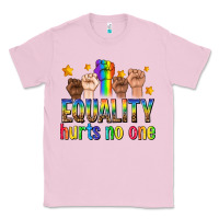 Bubblegum Pink equality hurts no one with fists Classic Tee - texasbilliewilder