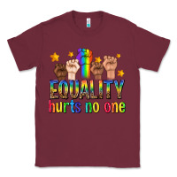 Burgundy equality hurts no one with fists Classic Tee - texasbilliewilder