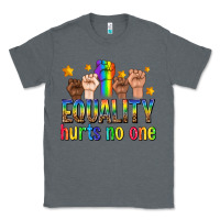 Charcoal Heather equality hurts no one with fists Classic Tee - texasbilliewilder
