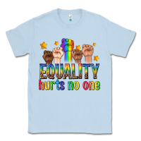 Dusty Blue equality hurts no one with fists Classic Tee - texasbilliewilder