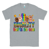 Heather Grey equality hurts no one with fists Classic Tee - texasbilliewilder