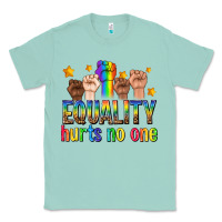 Seafoam equality hurts no one with fists Classic Tee - texasbilliewilder