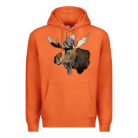 Carrot moose buck deer head Premium Hoodie - LillyAllenDesigns