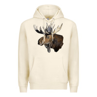Tofu moose buck deer head Premium Hoodie - LillyAllenDesigns