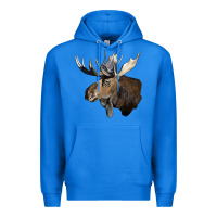 True Royal moose buck deer head Premium Hoodie - LillyAllenDesigns