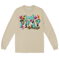 Mushroom just pray Long Sleeve Tee - texasbilliewilder